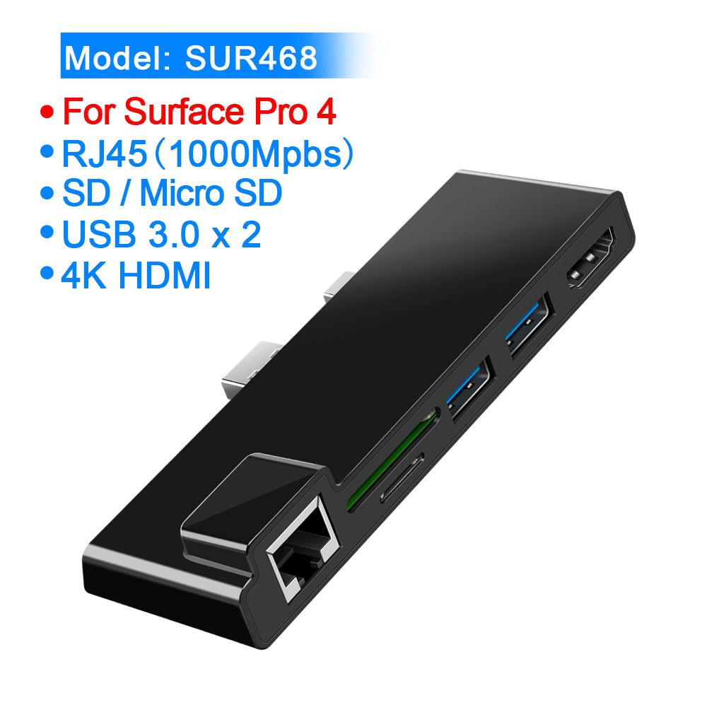 ROCKETEK-SUR368SUR468SUR568-Surface-HUB-USB-Hub-Card-Reader-for-Surface-Pro-3456-with-1000Mbps-RJ45--1623633