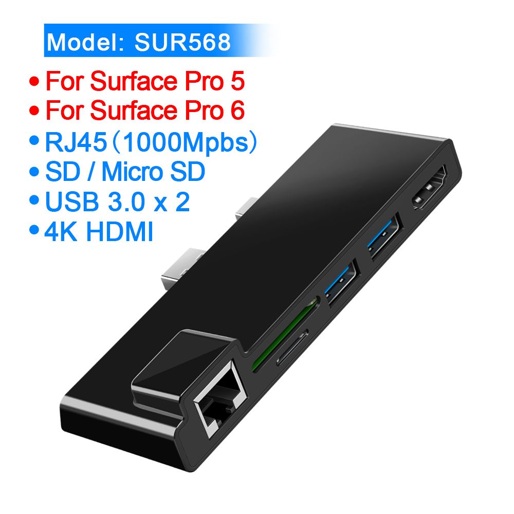 ROCKETEK-SUR368SUR468SUR568-Surface-HUB-USB-Hub-Card-Reader-for-Surface-Pro-3456-with-1000Mbps-RJ45--1623633