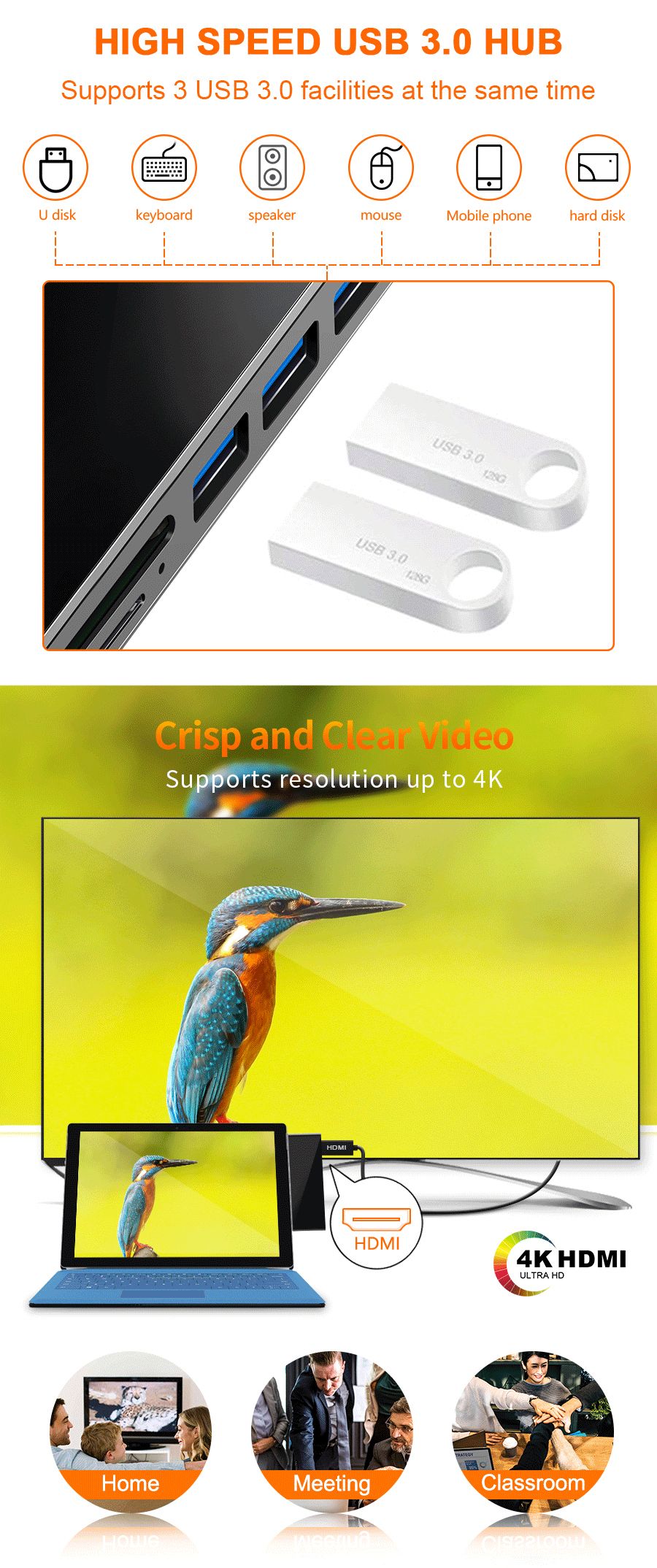 Rocketek-SUR469-or-SUR569-USB-Hub-Card-Reader-4K-HD-USB-Adapter-for-SD-TF-Card-Surface-Pro-1624427