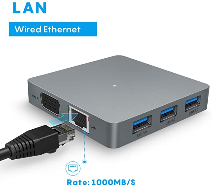 Ronsen-11-in-1-USB-Hub-Type-C-to-4K-HDMI-VGA-Audio-RJ45-SD-TF-USB-30-and-USB-C-Ports-Detachable-Cabl-1746088