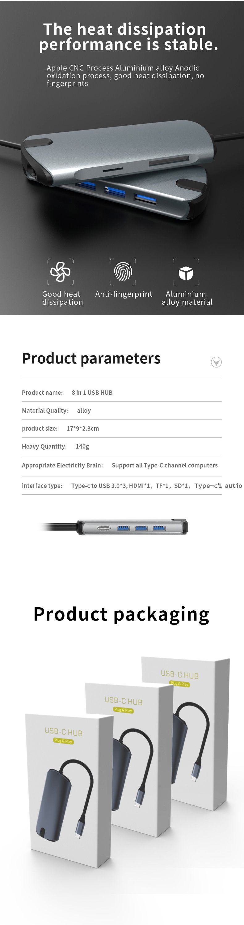 SEEWEI-1908C-Type-C-to-USB-Hub-USB-C-Hub-8-in-1-Docking-Station-HD--PD-Charging--35mm-Audio--TF--SD--1649214