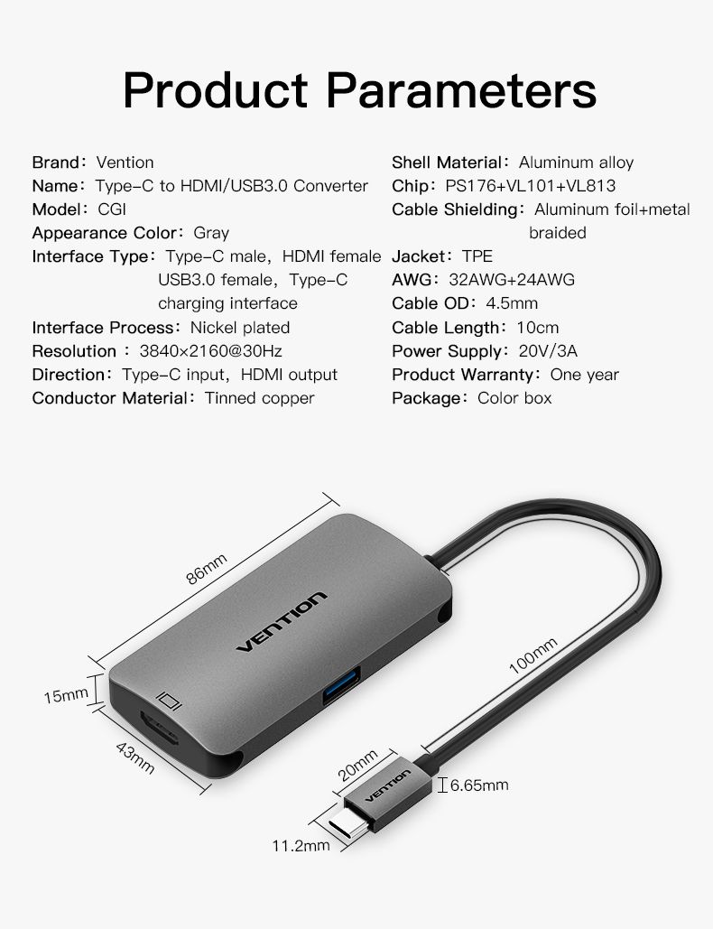 Vention-CGIHA-USB-C-to-USB-30-HDMI-With-PD-Charging-Port-Type-C-31-to-USB-Hub-Type-c-Adapter-1268480