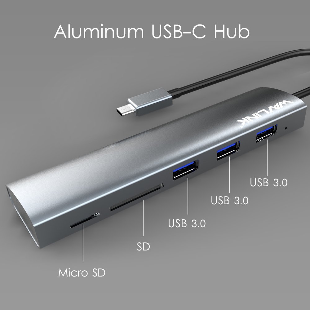 Wavlink-3047rc-Aluminum-Alloy-USB-C-Hub-With-3-USB-30-Ports-SDTF-Card-Reader-Type-c-Hub-1290219