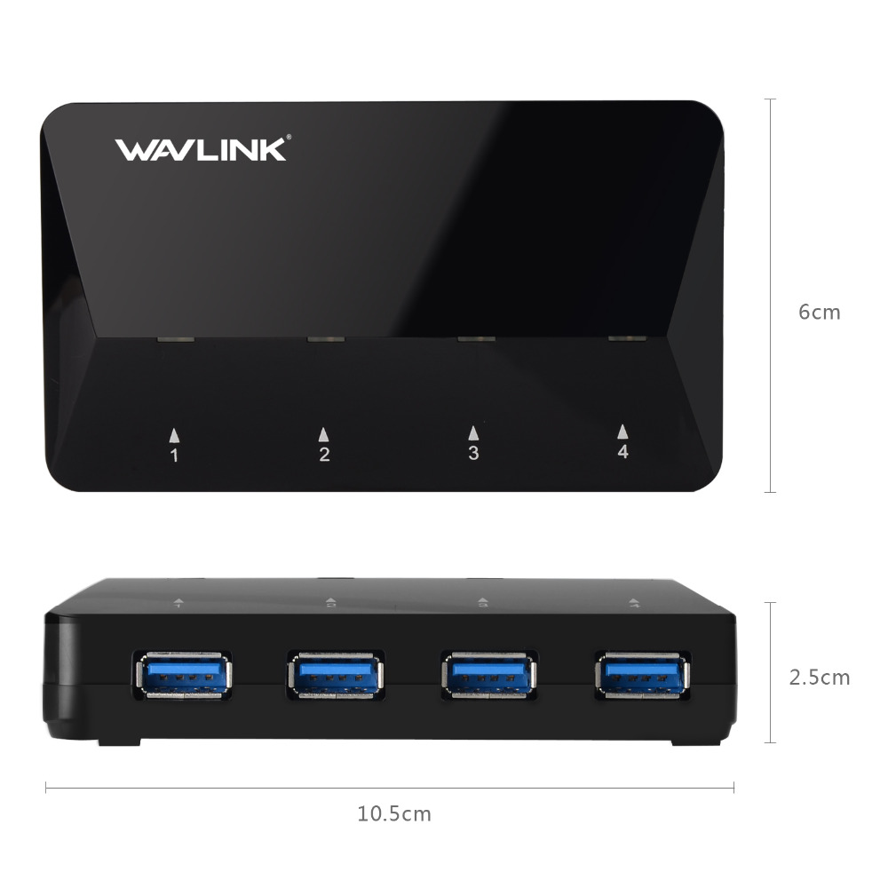 Wavlink-WL-UH3042P1-High-Speed-4-Port-USB30-Hub-with-One-Quick-Charging-Port-1146564