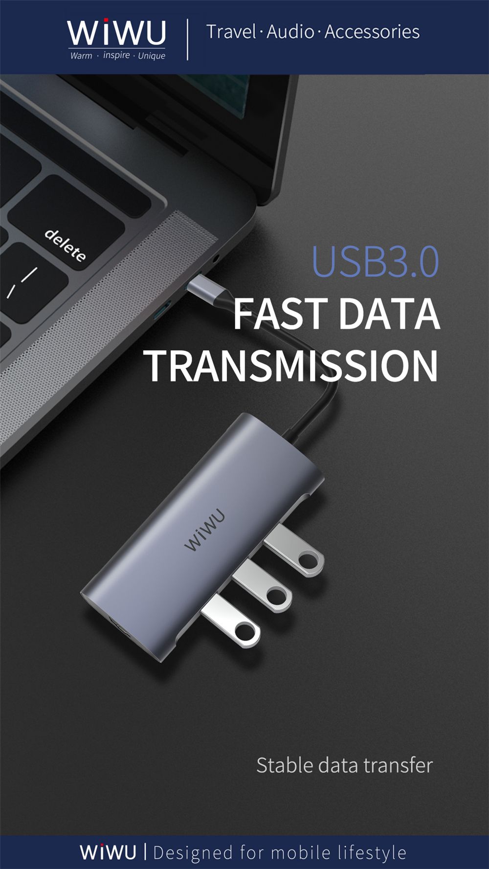 WiWU-Alpha-831HRT-8-in-1-USB-C-Hub-Type-C-to-USB30-Adapter-HD-Converter-SDTF-Card-Reader-PD-Fast-Cha-1723558