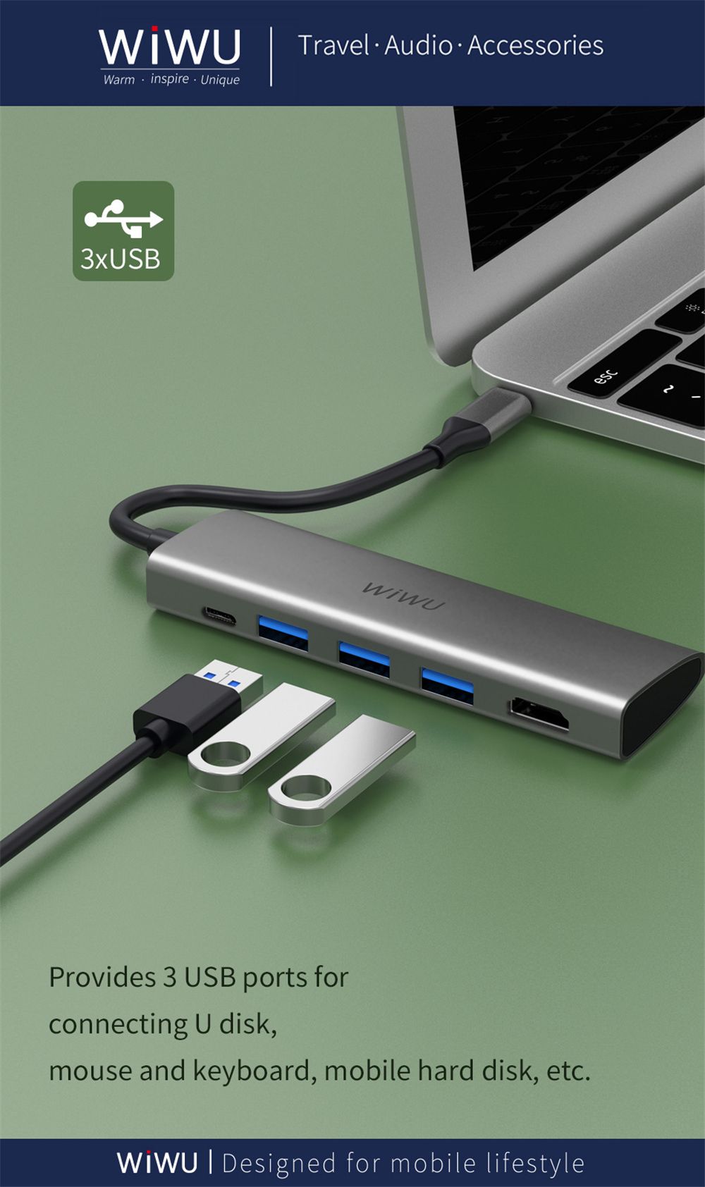 WiWU-Alpha-A531H-5-in-1-USB-C-Hub-Type-C-to-USB30-Adapter-HD-Converter-Multi-functional-Docking-Stat-1722770