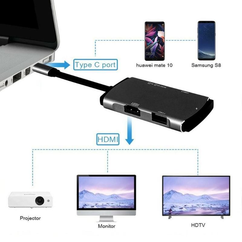 YC207-USB-30-HDMI--6-in-1-Type-C-USB-Hub-PD-Card-Reader-Adapter-for-Laptop-1554213