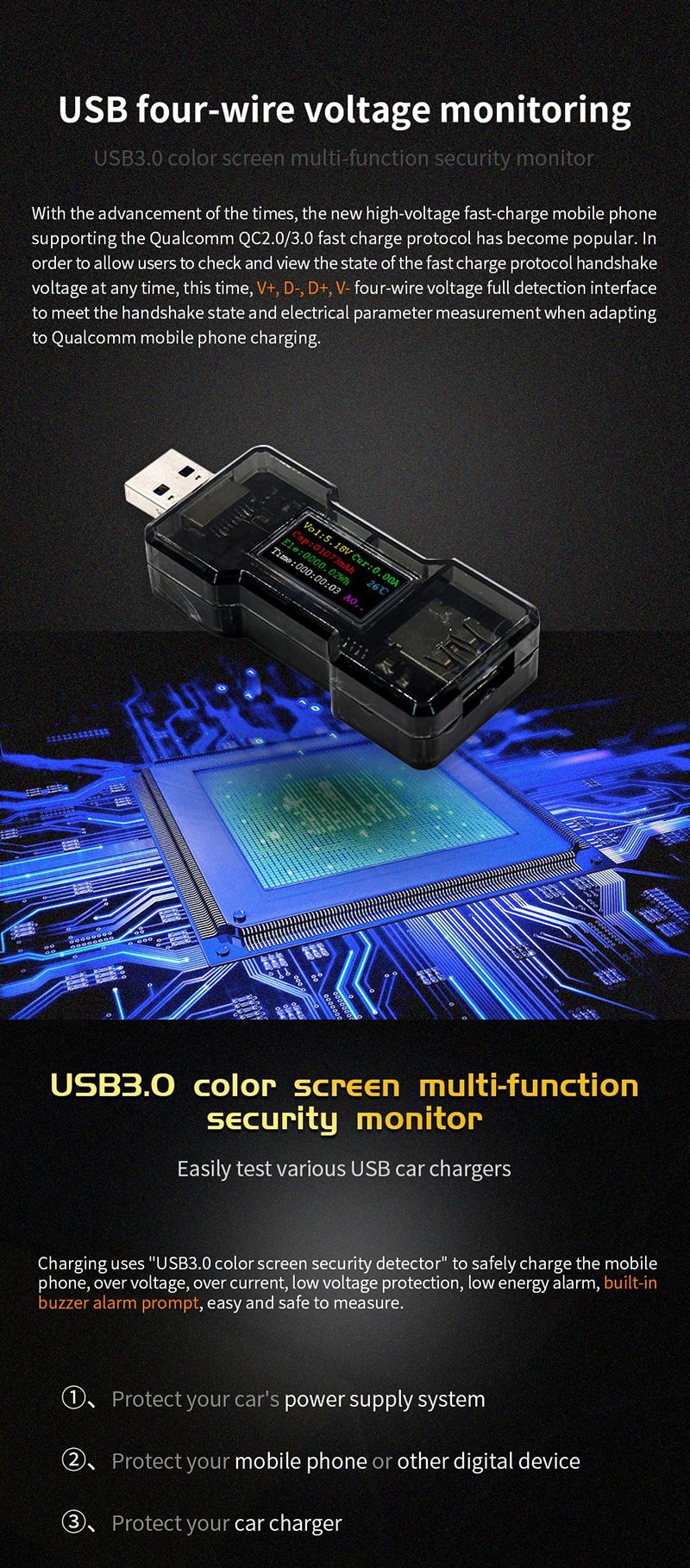 FNB18-32V-160W-USB30-Tester-DC-Digital-Voltmeter-Amperimeter-Current-Voltage-Meter-Amp-Volt-Ammeter--1555197