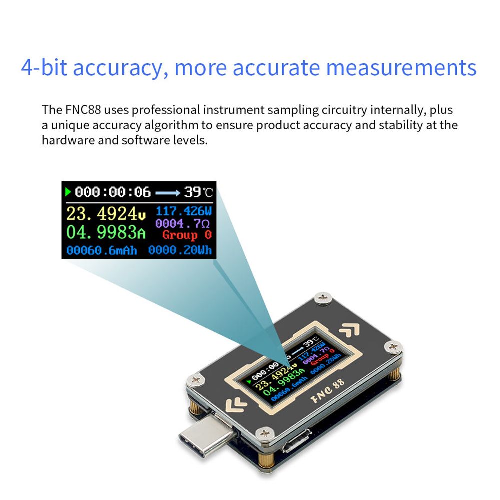 FNC88-Type-C-PD-Trigger-USB-C-Voltmeter-Ammeter-Voltage-2-Way-Current-Meter-Multimeter-PD-Recharger--1579497