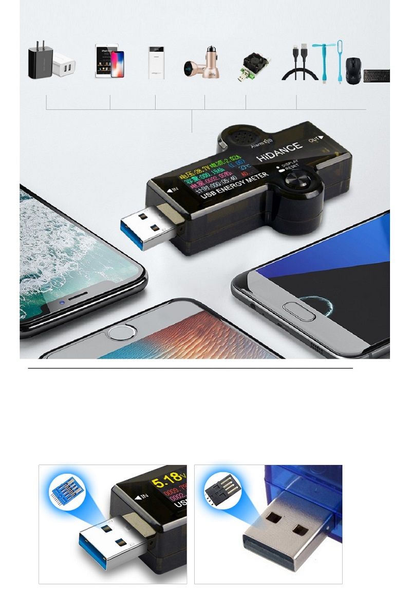 HD-Color-Sreen-bluetooth-USB-30--Tester-Voltmeter-Ammeter-Voltage-Current-Meter-Battery-Charge-Measu-1375710