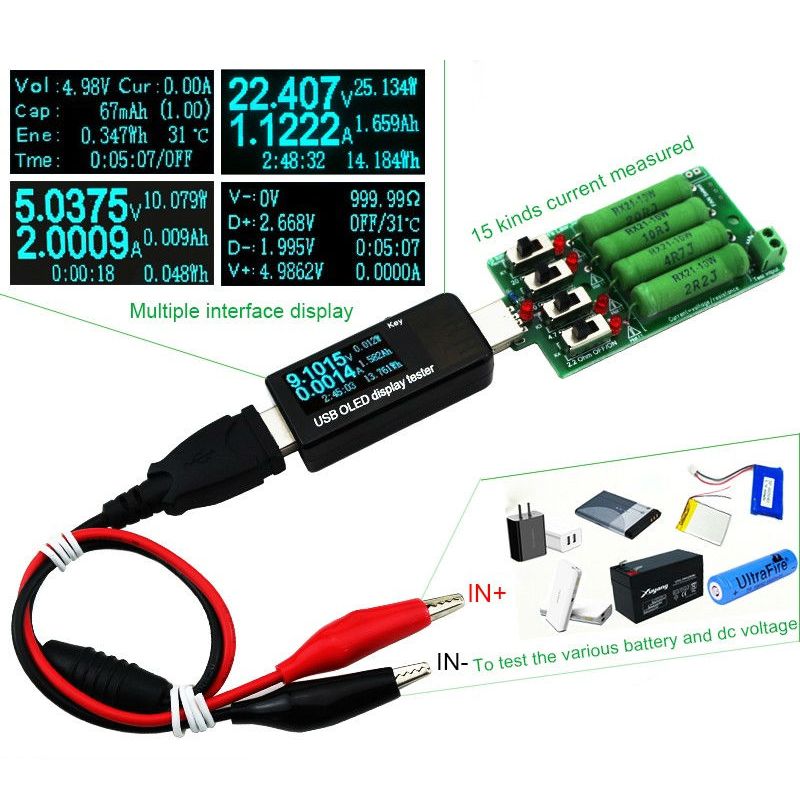 OLED-Display-USB-Tester-DC-Voltmeter-Ammeter-18650-Capacity-Meter-with-Electronic-load--Discharge-Re-1172253