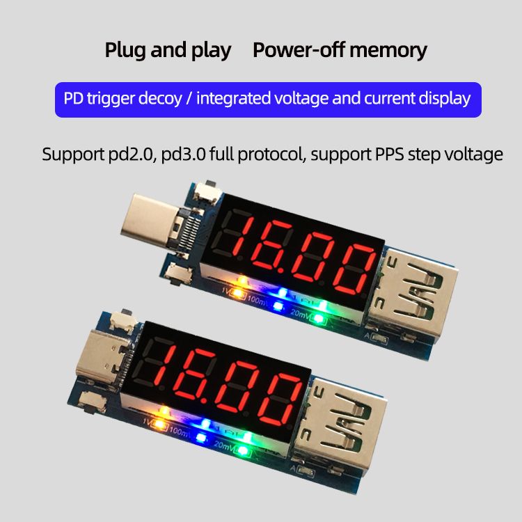 PD2030-Decoy-Trigger-Head-Deceives-Chip-Board-Voltage-and-Current-Display-PPS-Typec-DC5525-1705517