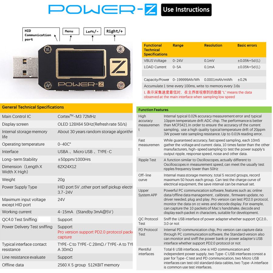 POWER-Z-PD30-QC40-USB-Tester-Voltage-Current-Tester-Ripple-Dual-Type-C-Meter-1226355