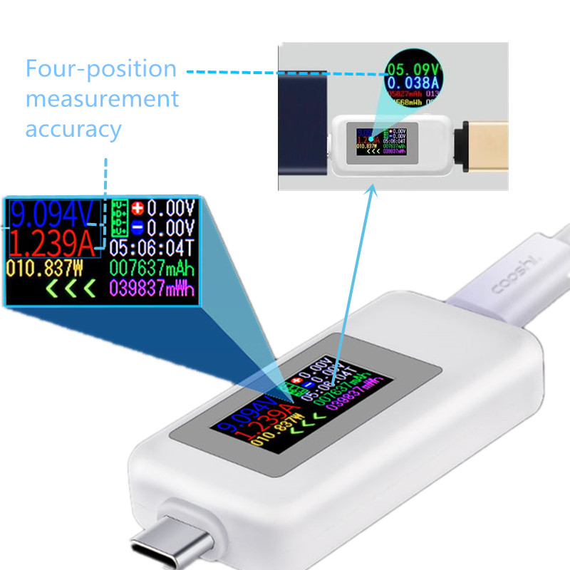 Type-C-Color-Display-USB-Tester-0-5A-Current-4-30V-Voltage-USB-Charger-Tester-Power-Meter-Mobile-Bat-1536353