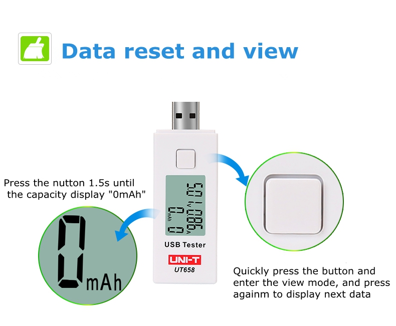 UNI-T-UT658B-Digital-USB-Testers-Testable-Stable-Input-Voltage-Range-From-3V-to-90V-with-LCD-1244879