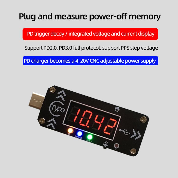 USB-Charging-Trigger-Charger-Voltmeter-Ammeter-5V9V12V15V20VPPS-PD20-PD30-Type-C-USB-Decoy-Device-fo-1705397
