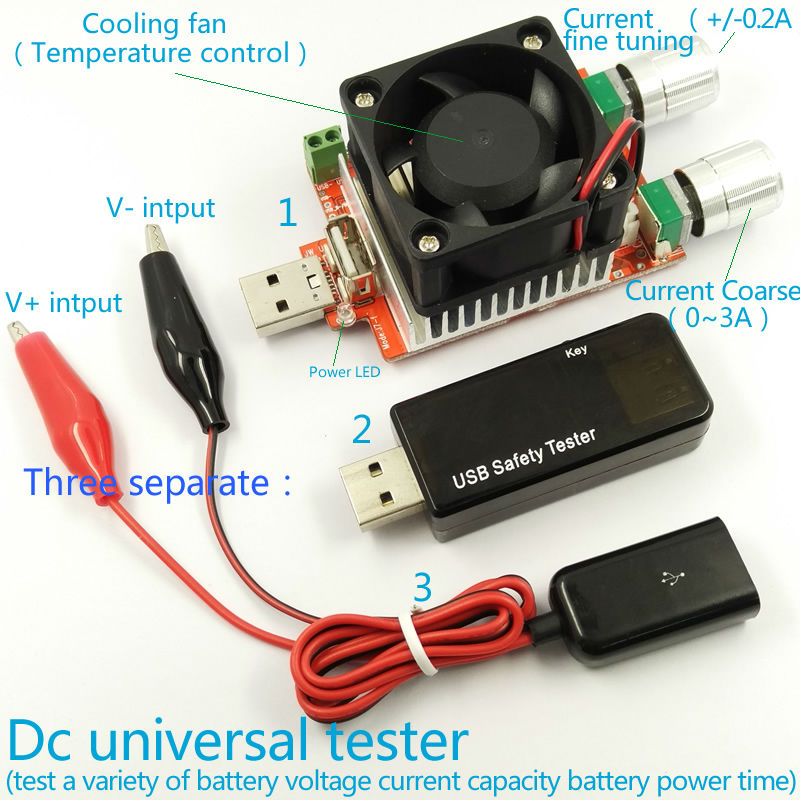 USB-Tester-Battery-Tester-Power-Meter-Voltmeter-Ammeter-Capacity-18650-Lithium-Polymer-NIMH-Carbon-Z-1171108