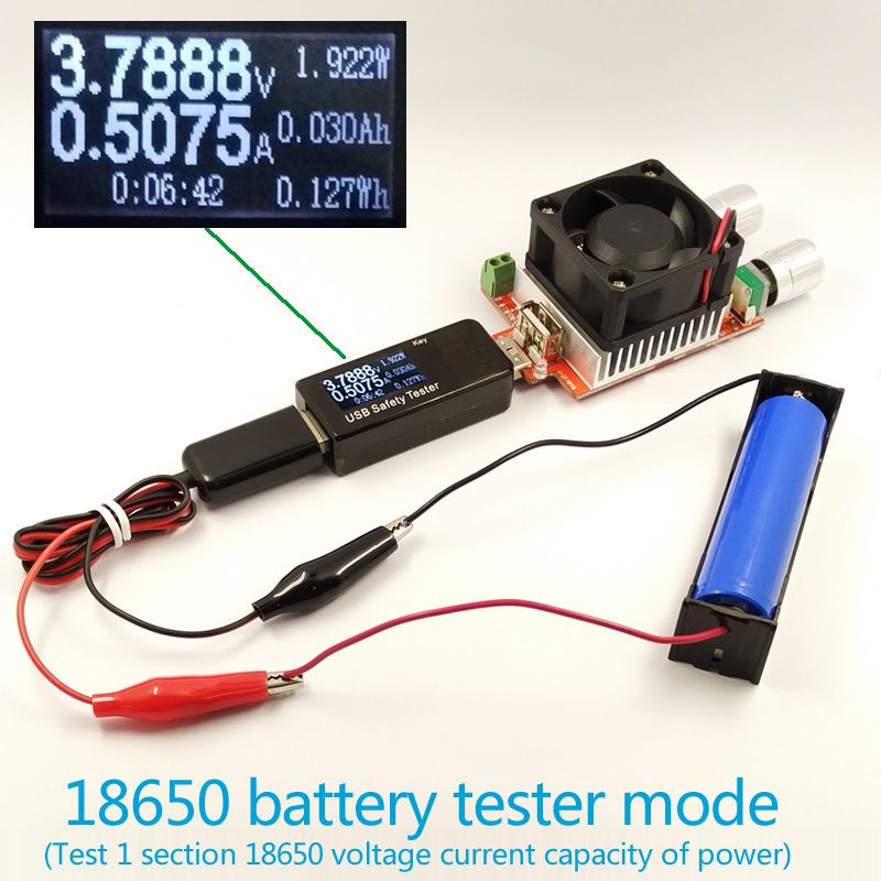 USB-Tester-Battery-Tester-Power-Meter-Voltmeter-Ammeter-Capacity-18650-Lithium-Polymer-NIMH-Carbon-Z-1171108