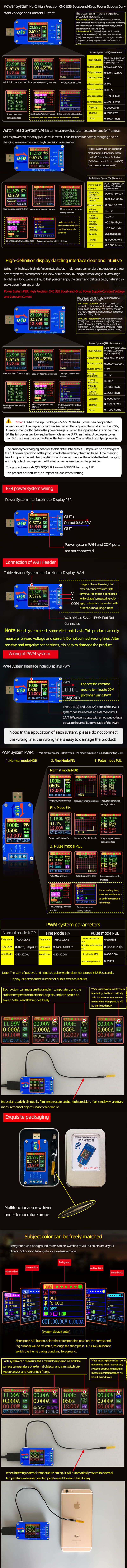 XY-UDT-DC-USB-Tester-DC-BoostBuck-Converter-CC-CV-Power-Module-5V-TO-06-30V-2A-Adjustable-Regulated-1576629