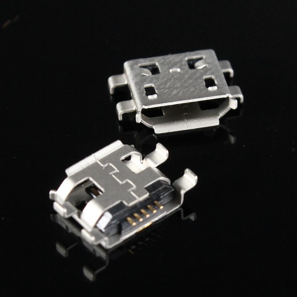 10Pcs-Micro-USB-Type-B-Female-5Pin-Socket-4Legs-SMD-SMT-Soldering-Connector-1031514