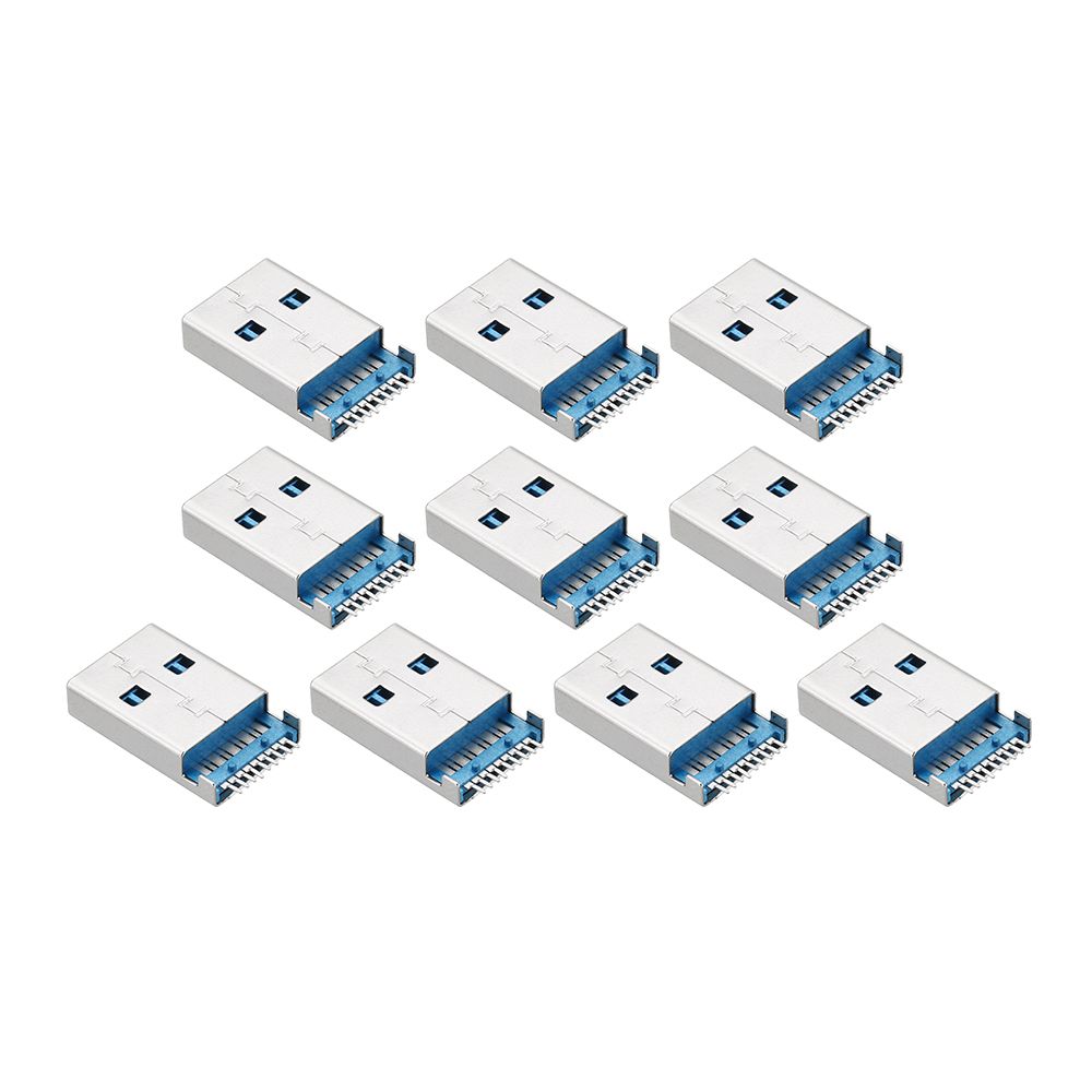 10pcs-180-Degree-USB-30-Type-A-female-Socket-Connector-SMT-Charging-Socket-Plug-Connector-1334754