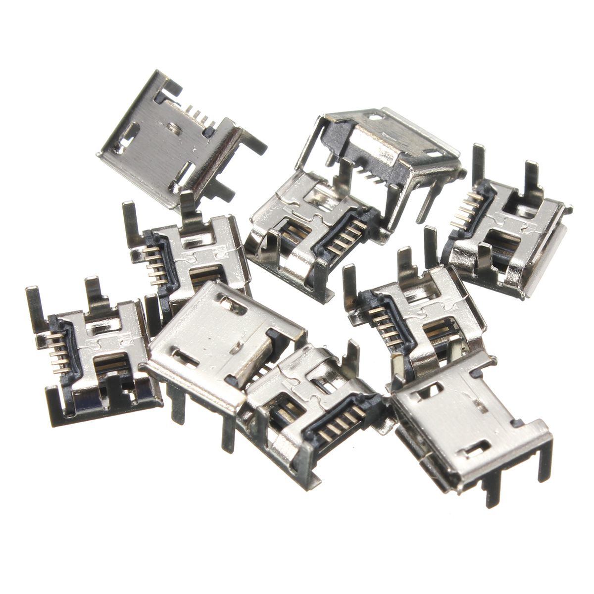 50pcs-Micro-USB-Type-B-5-Pin-Female-Socket-4-Vertical-Legs-For-Solder-Connector-1370525