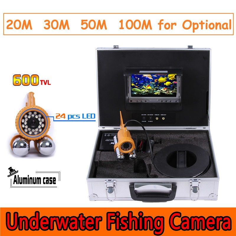 CR110-7-Under-Water-Fishing-Camera-System-with-7-inch-LCD-Monitor-12pcs-White-LED-Double-Rod-Camera-1040890