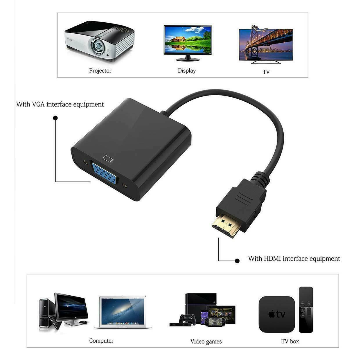 1080P-HDMI-Male-to-VGA-Female-Video-Cable-Cord-Converter-Adapter-For-PC-Monitor-1759442