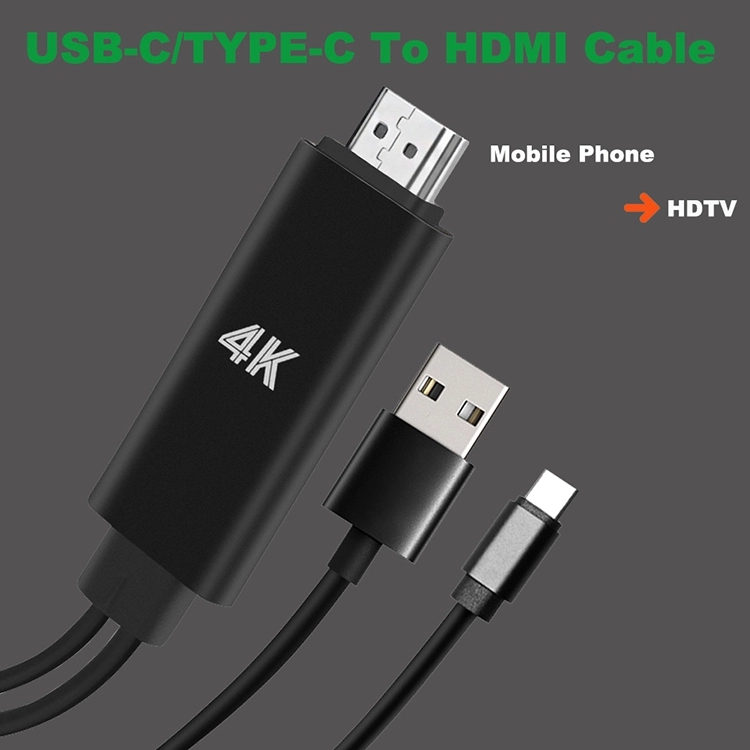 Bakeey-HD-1080P-USB-31-Type-C-to-HDMI-4k-Charging-HDTV-Video-Cable-Adapter-Converter-For-Huawei-P30--1649140