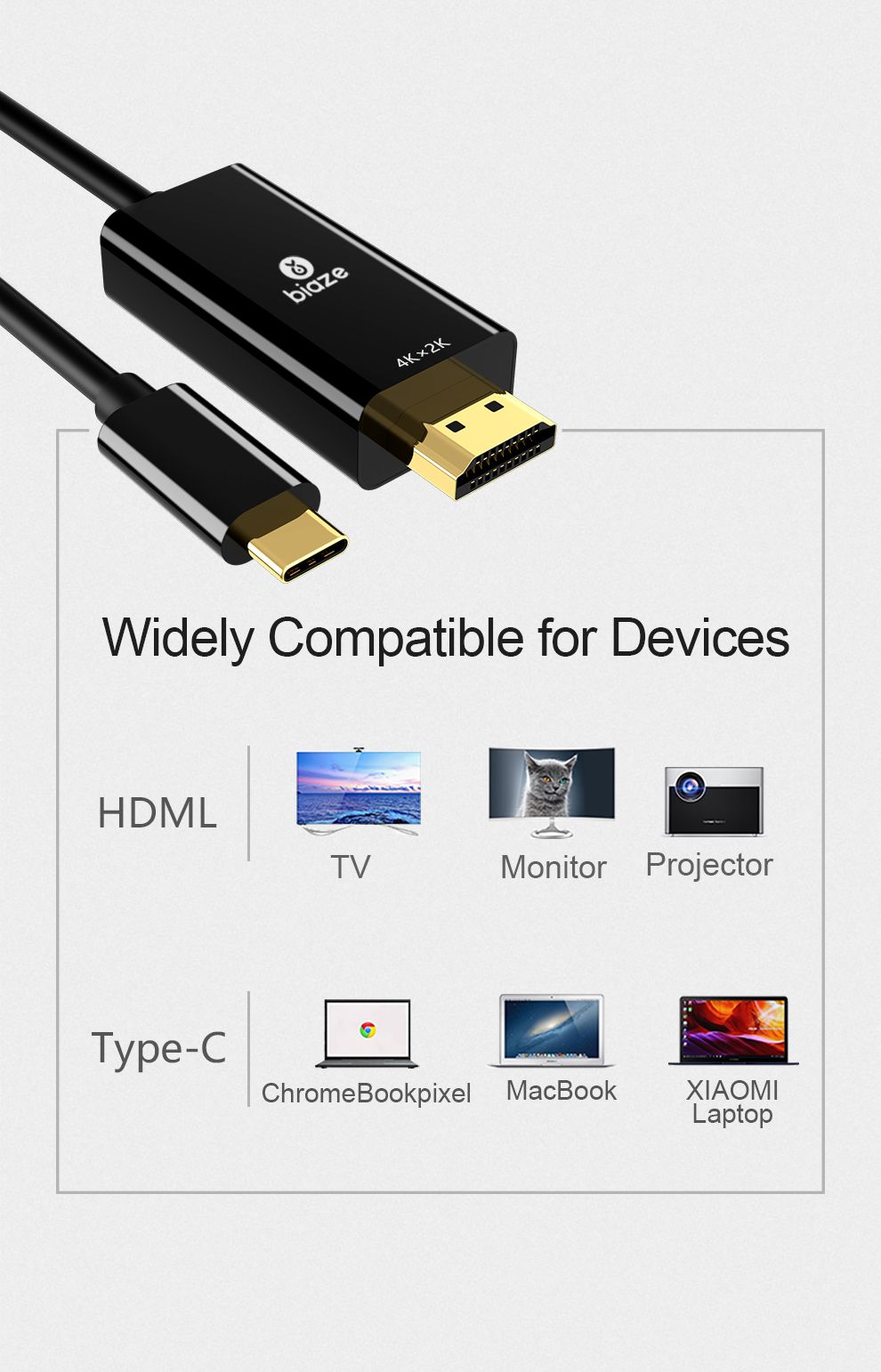 Biaze-Type-C-to-HD-Cable-4K-60Hz-Video-3M-HD-Converter-Video-Adapter-hdmi-Adapter-for-MacBook-1563743