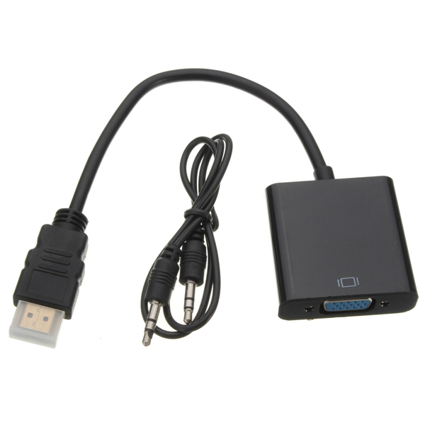 HD-Port-Male-to-VGA-With-Audio-HD-Video-Cable-Wire-Converter-Adapter-1043604