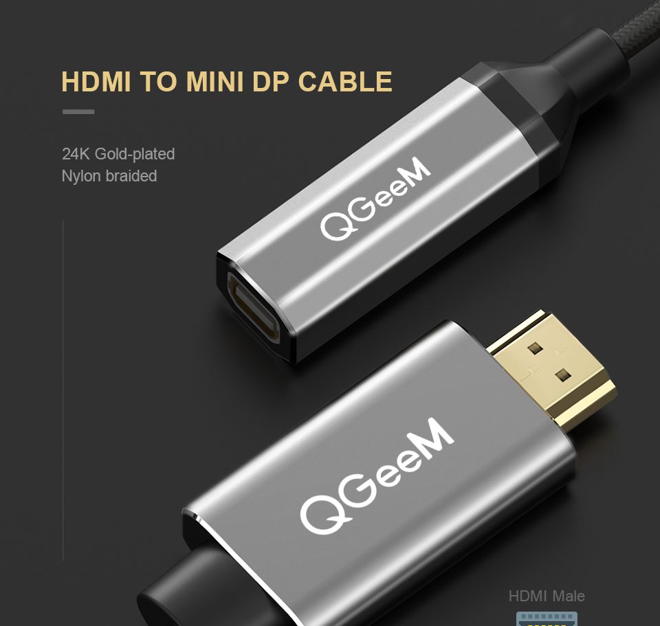 QGEEM-QG-HD02-HDMI-to-Mini-DisplayPort-Converter-Adapter-Cable-4K-x-2K-HDMI-to-Mini-DP-Video-Cable-F-1727278