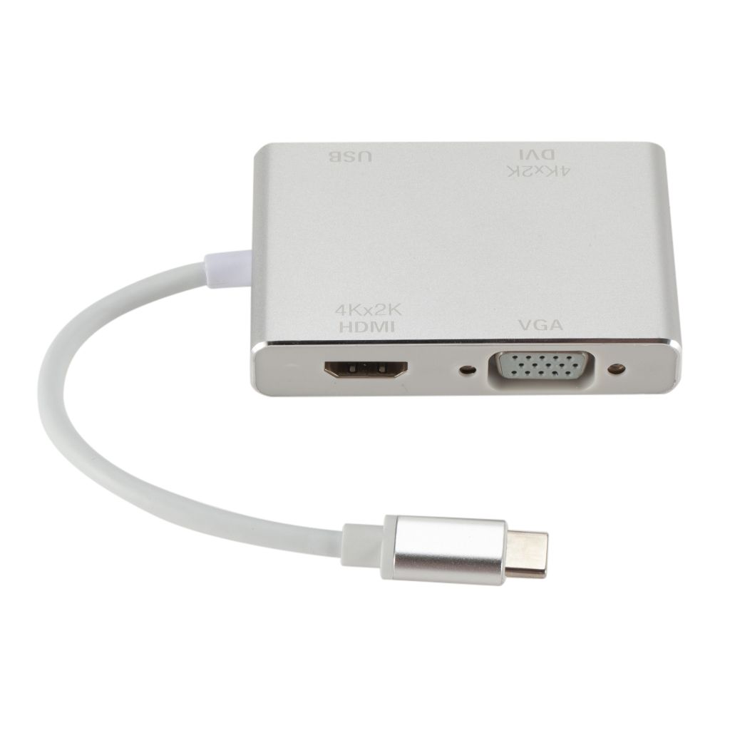 Type-C-to-VGA-HDMI-DVI-USB-Adapter-Cable-USB31-to-HUB-Splitter-4-In-1-4K-HD-Converter-1763228