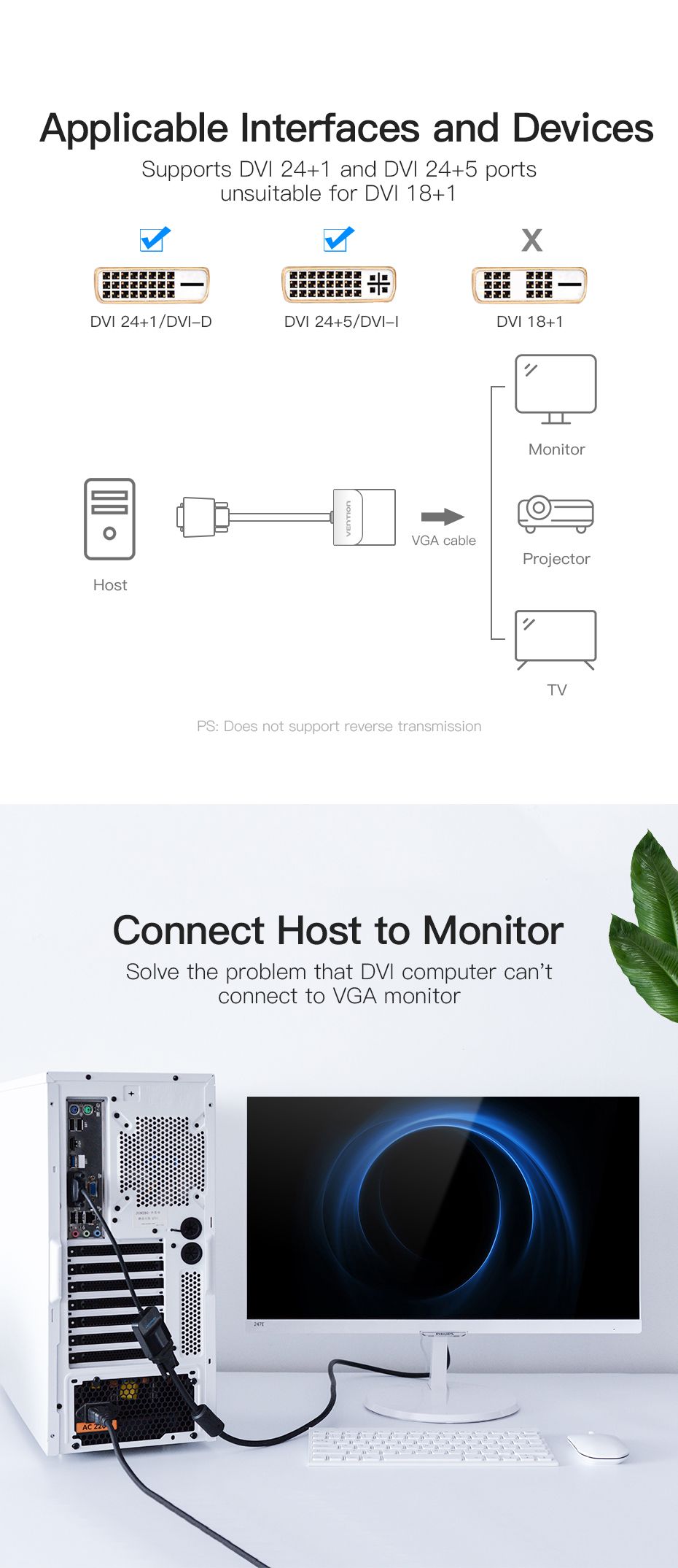 Vention-EBBBB-1080P-DVI-to-VGA-Converter-Video-Adapter-Cable-with-Micro-USB-Power-Port-1340229