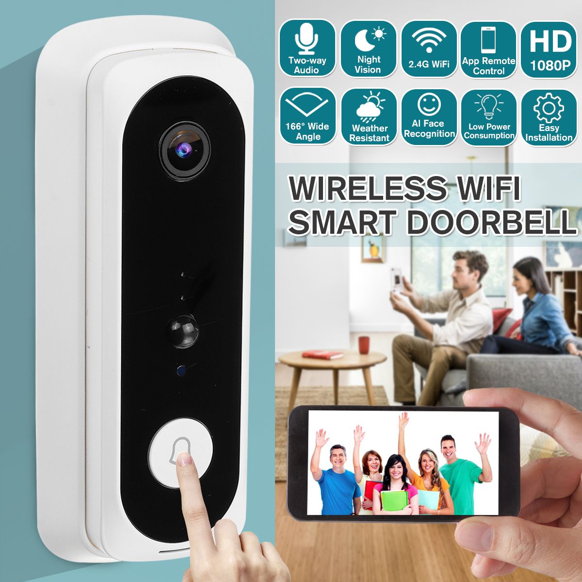 1080P-HD-Wireless-WiFi-AI-Face-Recognition-Night-Vision-Two-way-Audio-Doorbell-1693707