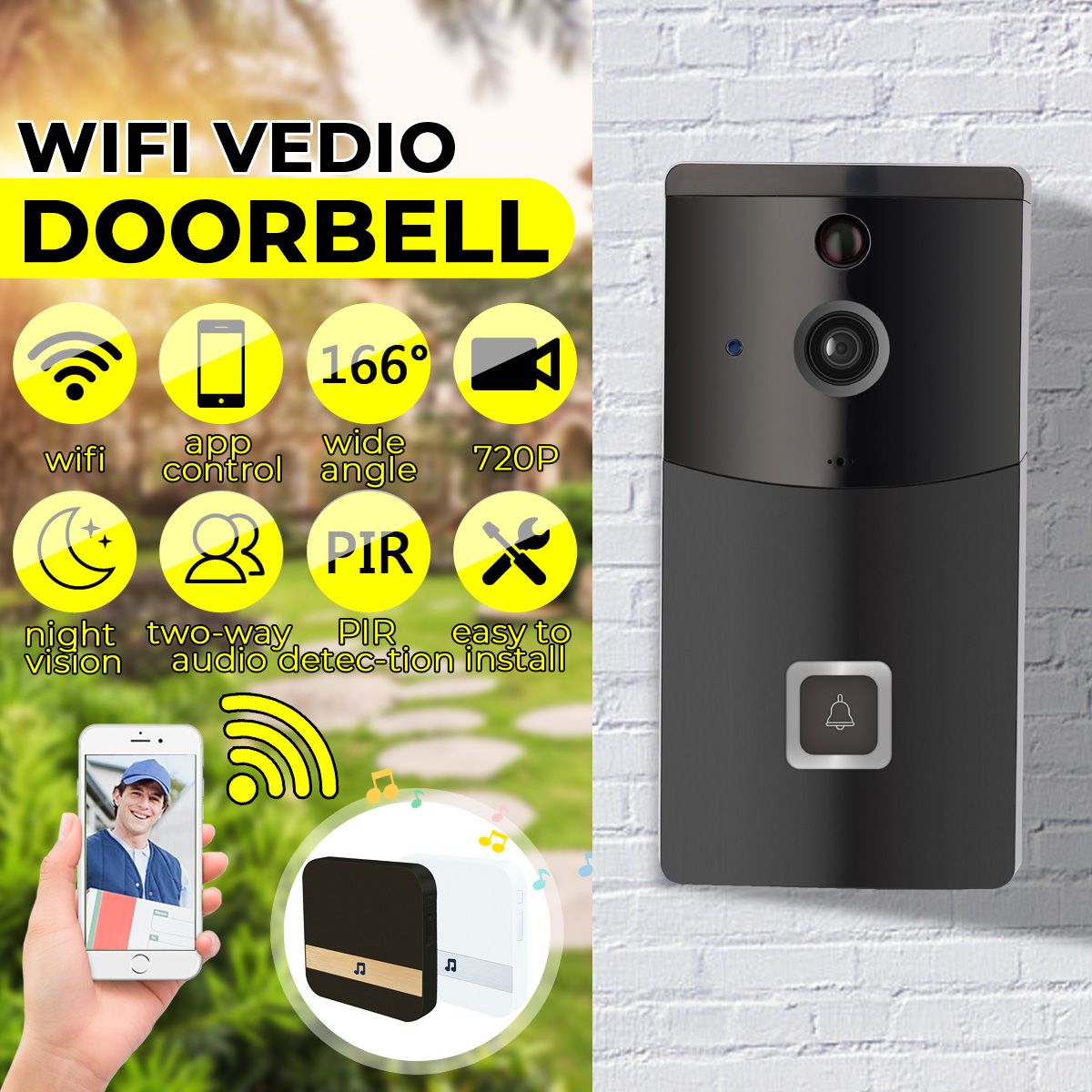 160deg-Wide-angle-Wireless-Smart-WiFi-Video-DoorBell-Camera-Intercom-Home-Security-1565096