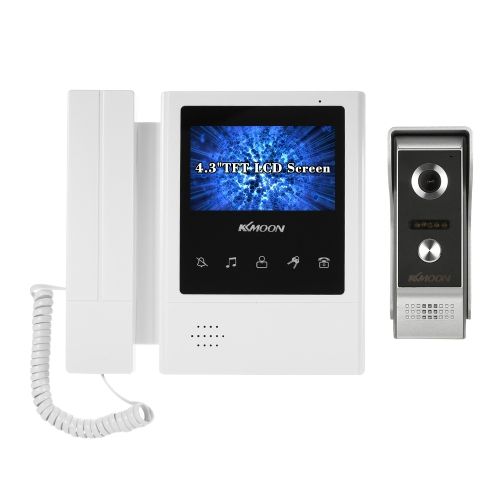 43-Inch-LCD-Monitor-Wired-Video-Intercom-Doorbell-Kits-Support-Night-Vision-Camera-Two-Way-Audio-Rai-1255964