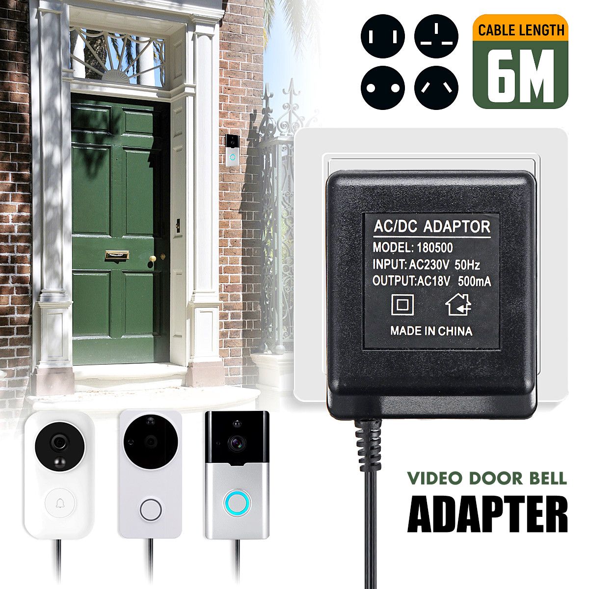 6M-EU-PlugAU-PlugUK-Plug-Video-Ring-Doorbell-Power-Supply-Adapter-Transformer-1433059