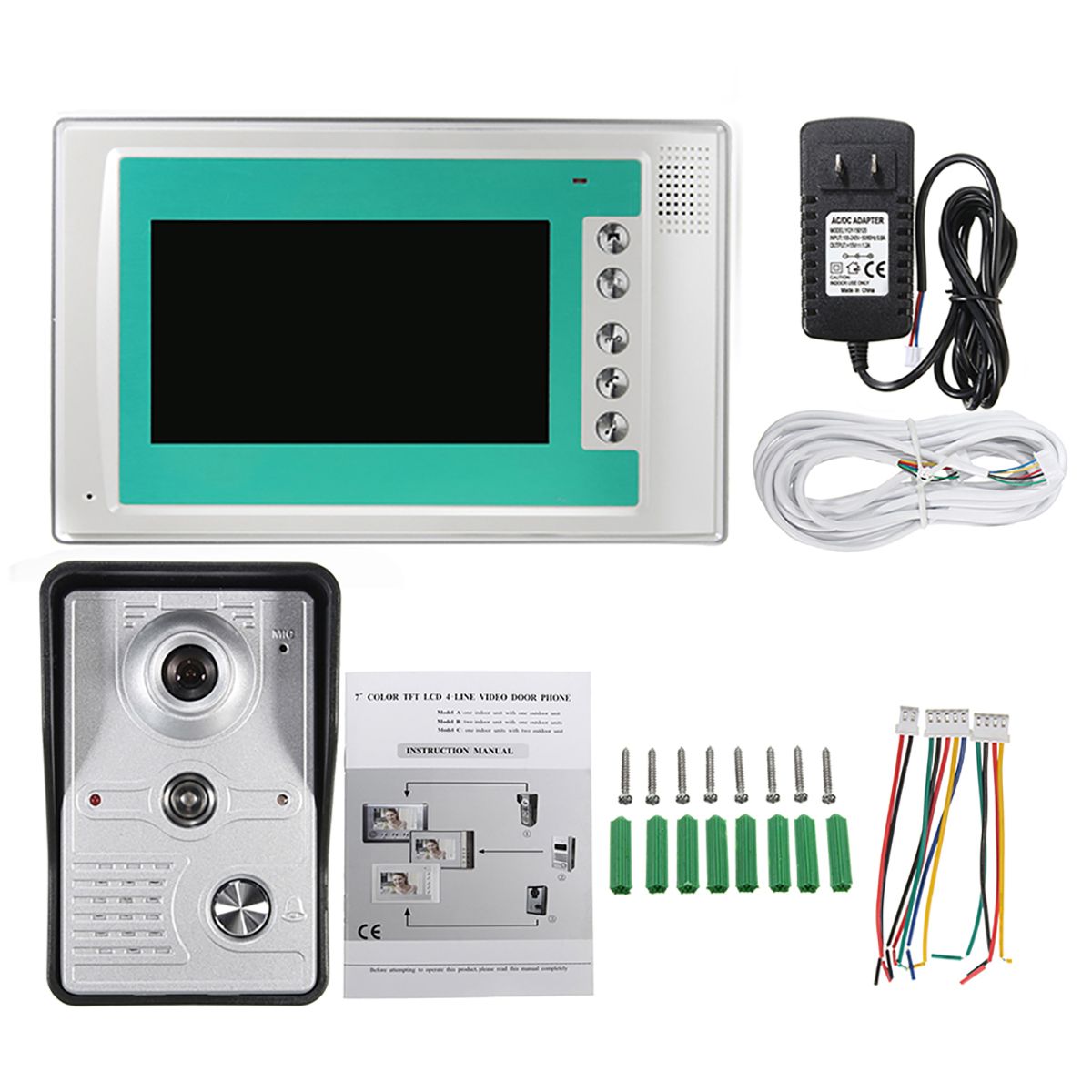 7Inch-Wire-Video-Door-Phone-Doorbell-Intercom-Camera-Monitor-Security-Night-Vision-1308950