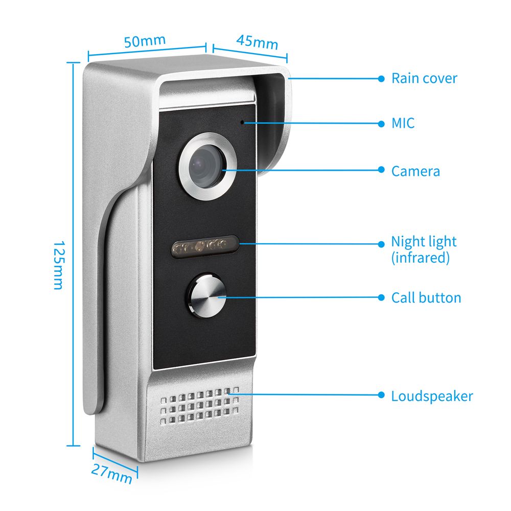 9-Inch-TFT-Monitor-700TVL-HD-Night-Vision-Video-Record-Phone-Taking-Handfree-Video-Doorbell-Intercom-1335490