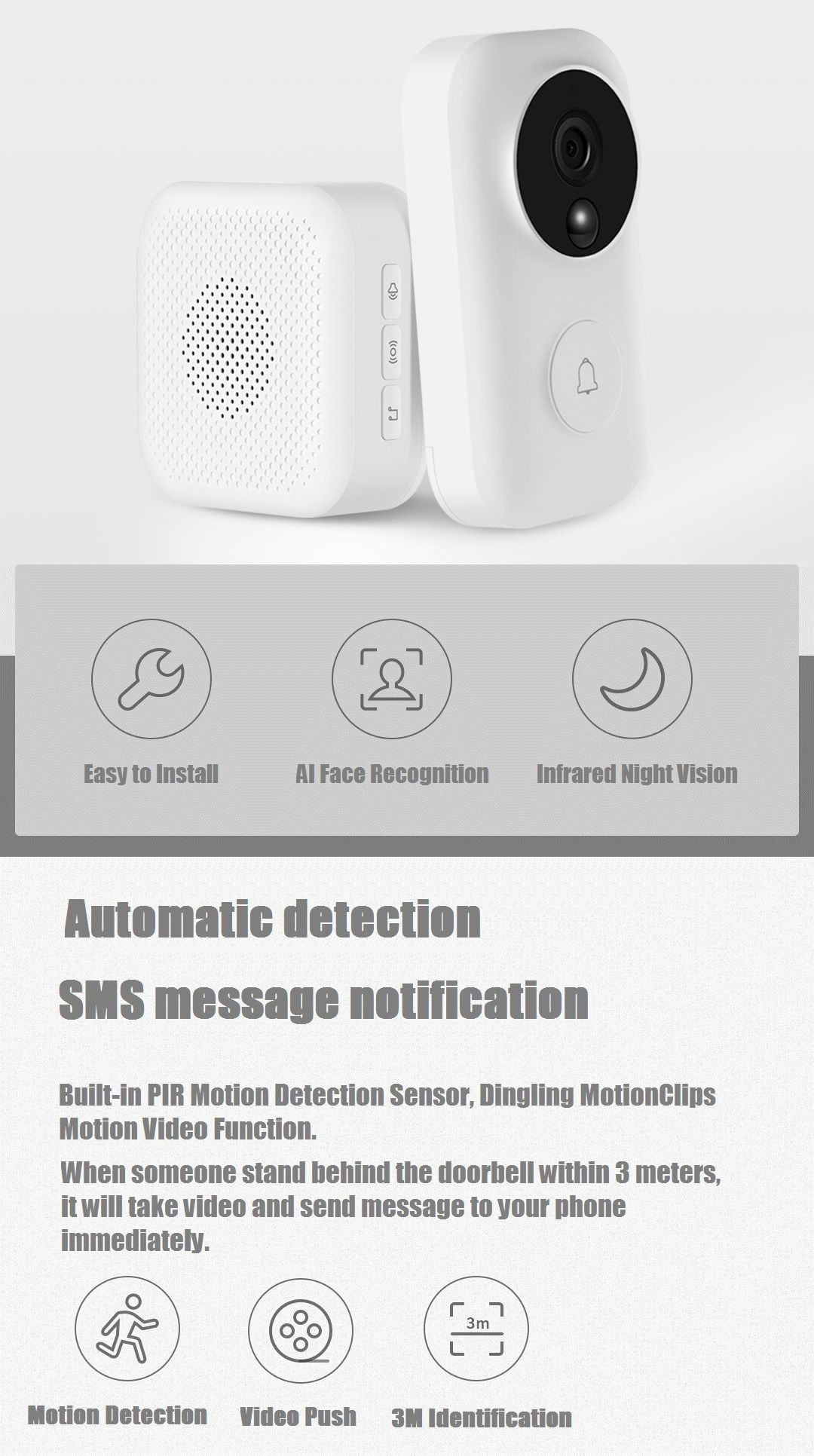 AI-Face-Identification-720P-IR-Two-Way-Audio-Video-Doorbell-Motion-Detecting-SMS-Push-1388821