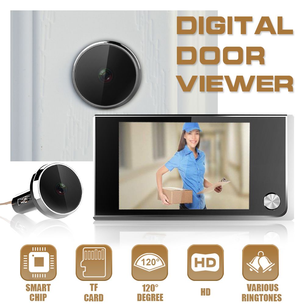 Digital-Door-Viewer-Doorbell-Security-Camera-Electronic-Cat-Eye-35quot-LCD-1408855