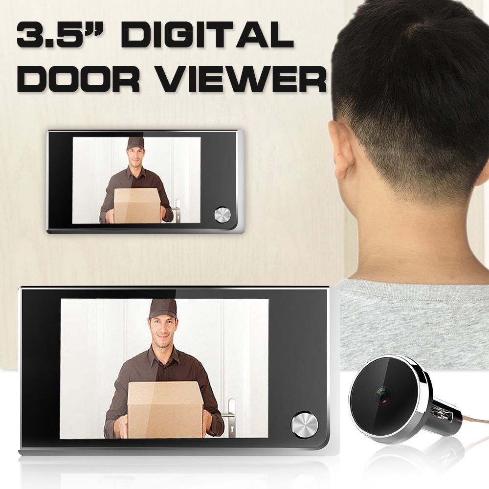 Digital-Door-Viewer-Doorbell-Security-Camera-Electronic-Cat-Eye-35quot-LCD-1408855