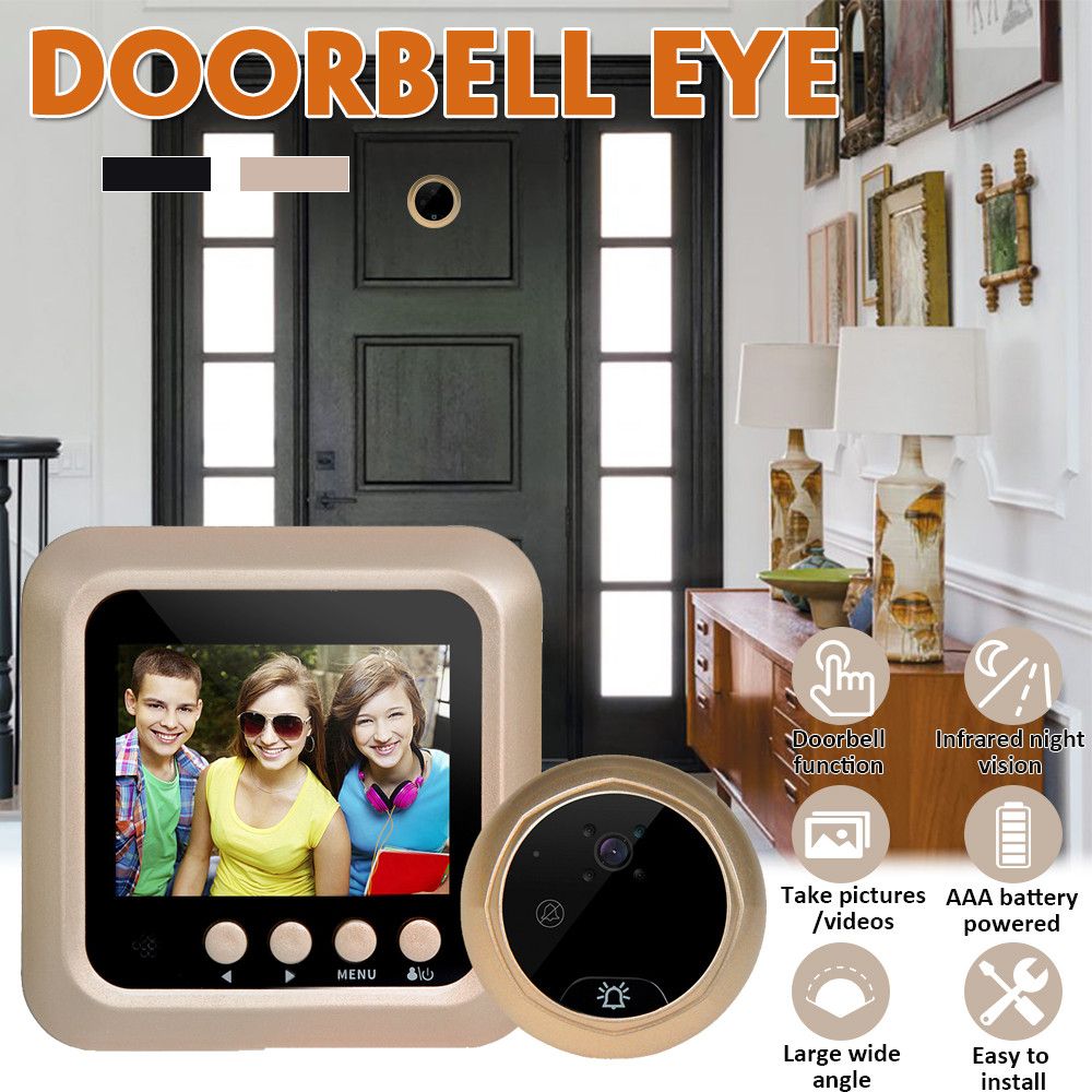 Digital-Doorbell-Eye-24quot-1080P-Peephole-Door-Video-Camera-IR-Night-Vision-Home-1697444