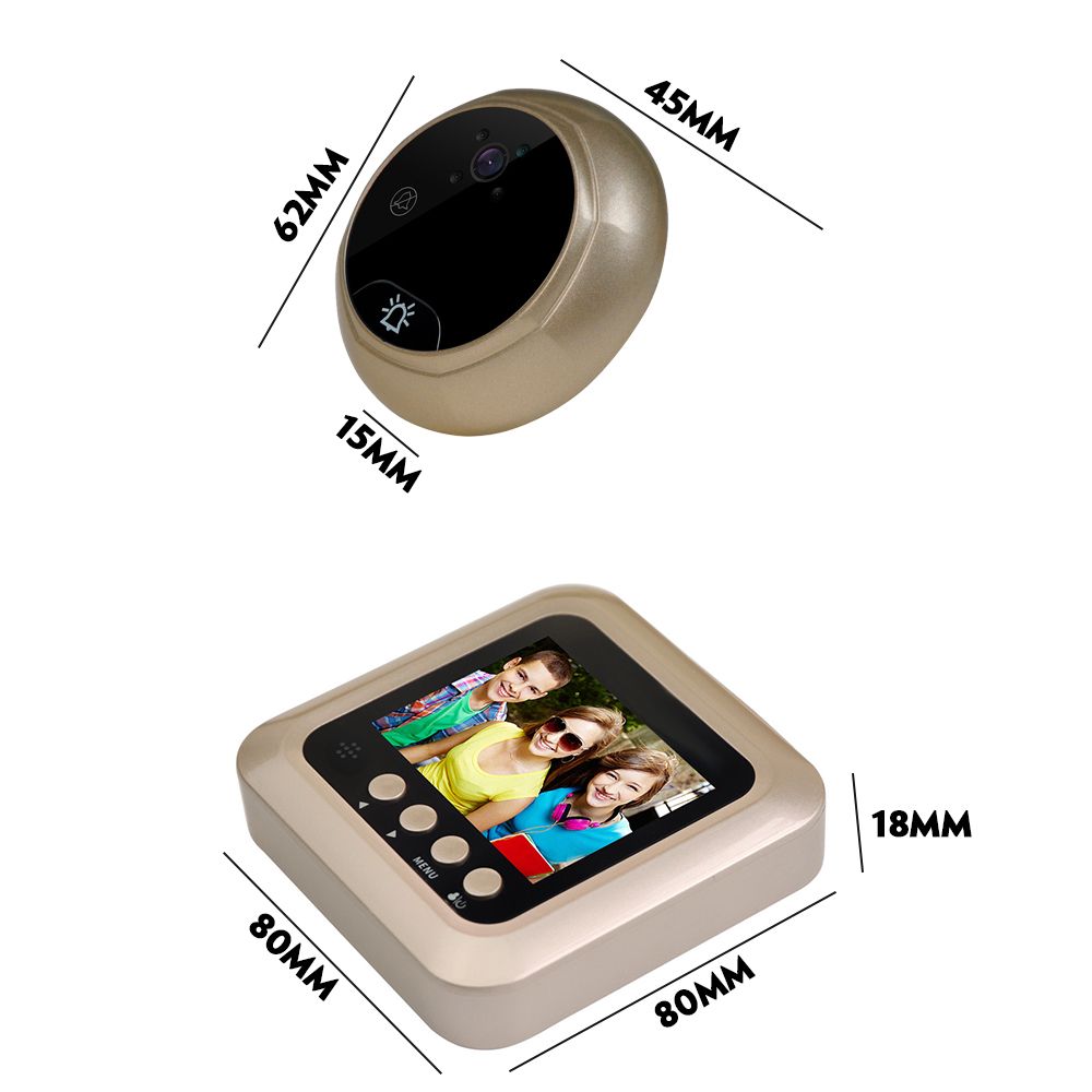 Digital-Doorbell-Eye-24quot-1080P-Peephole-Door-Video-Camera-IR-Night-Vision-Home-1697444