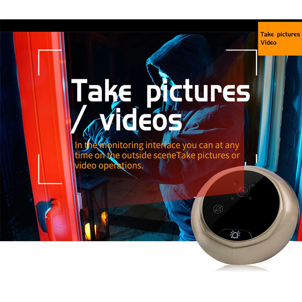 Digital-Doorbell-Eye-24quot-1080P-Peephole-Door-Video-Camera-IR-Night-Vision-Home-1697444