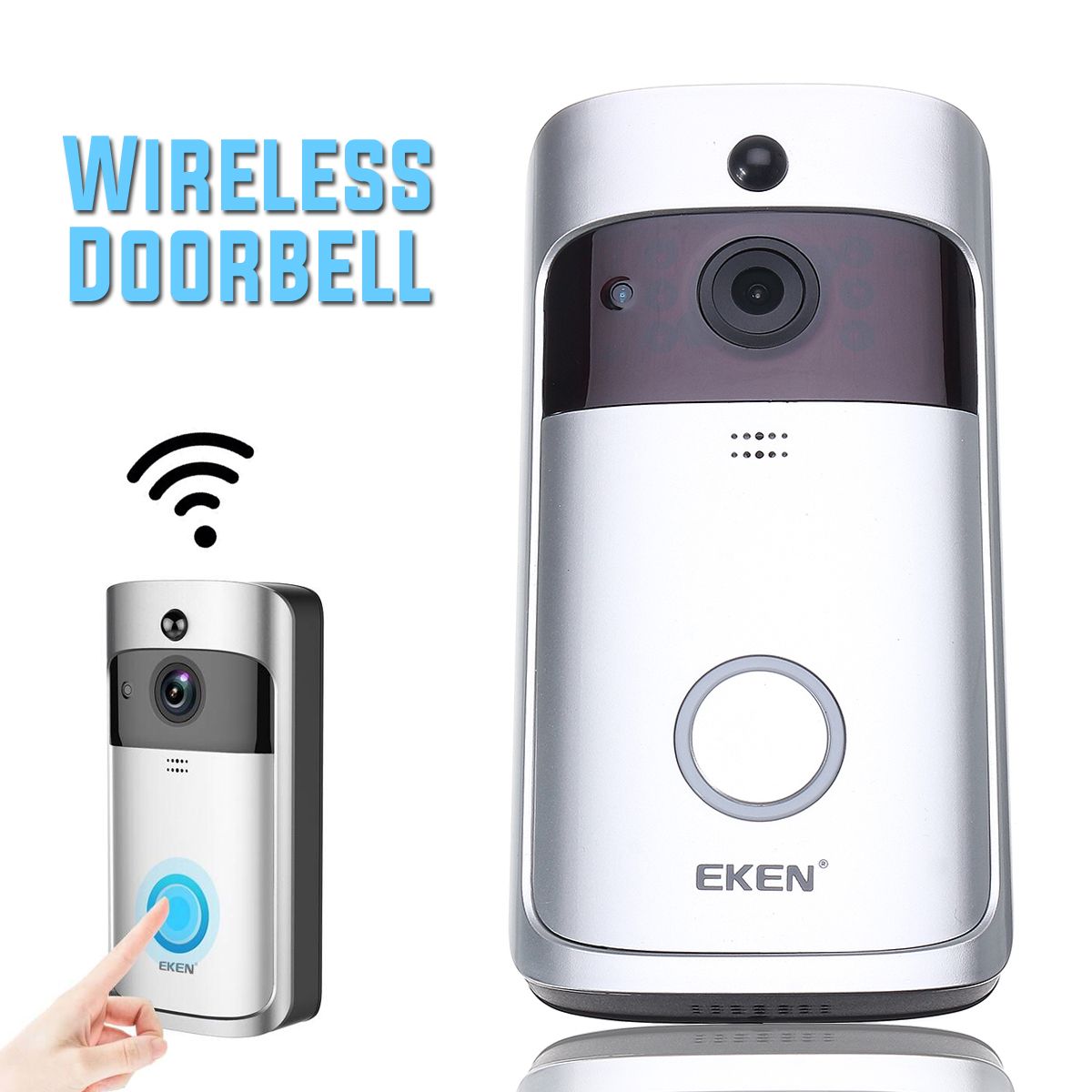 EKEN-A8-Smart-Wireless-WiFi-Video-Visible-Doorbell-Motion-Detection-Wide-Angle-166deg-8GB-Internal-S-1336962