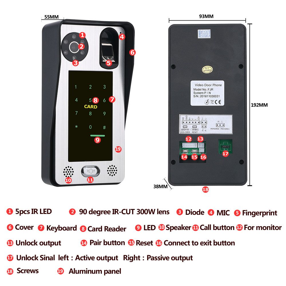 ENNIO-10-Inch-Wired-Wifi-Fingerprint-IC-Card-Video-Door-Phone-Doorbell-Intercom-System-with-AHD-720P-1615990