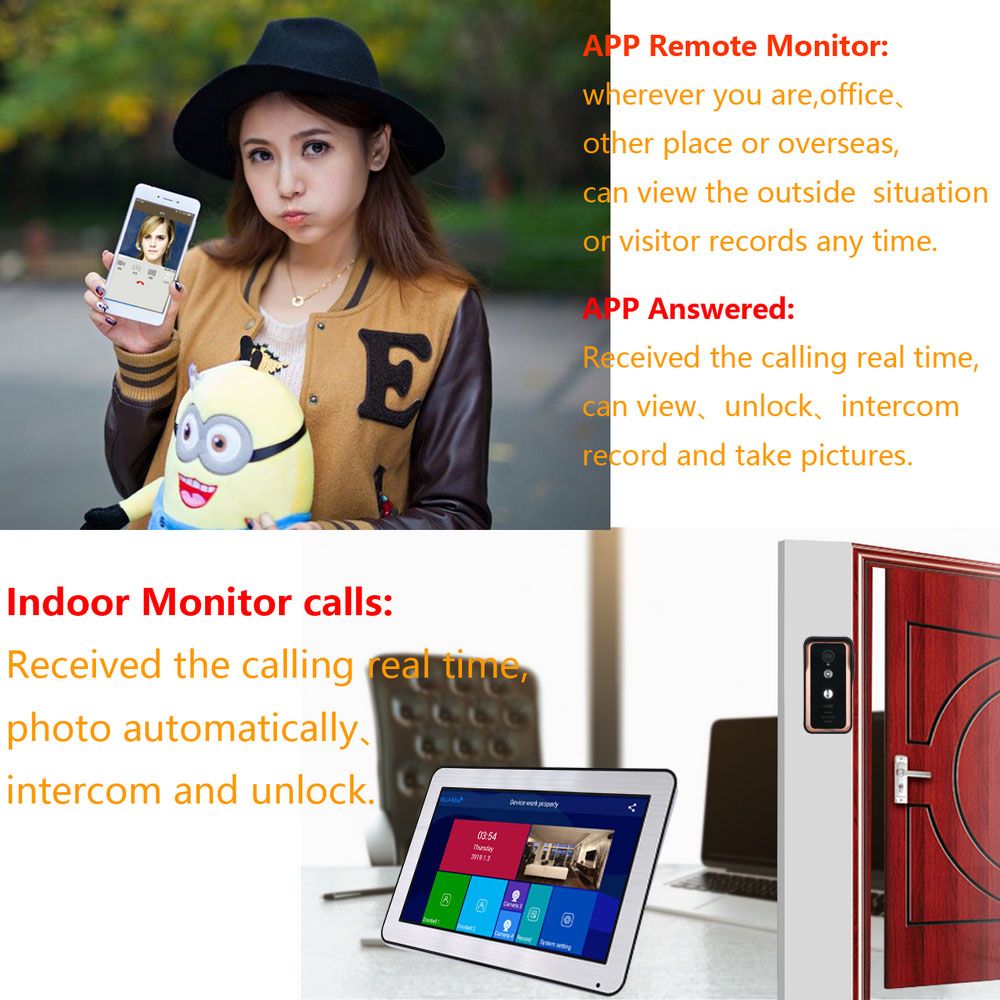 ENNIO-10-Inch-Wired-Wifi-Video-Door-Phone-Doorbell-Intercom-Entry-System-with-IR-CUT-AHD-720P-2-X-Wi-1615989