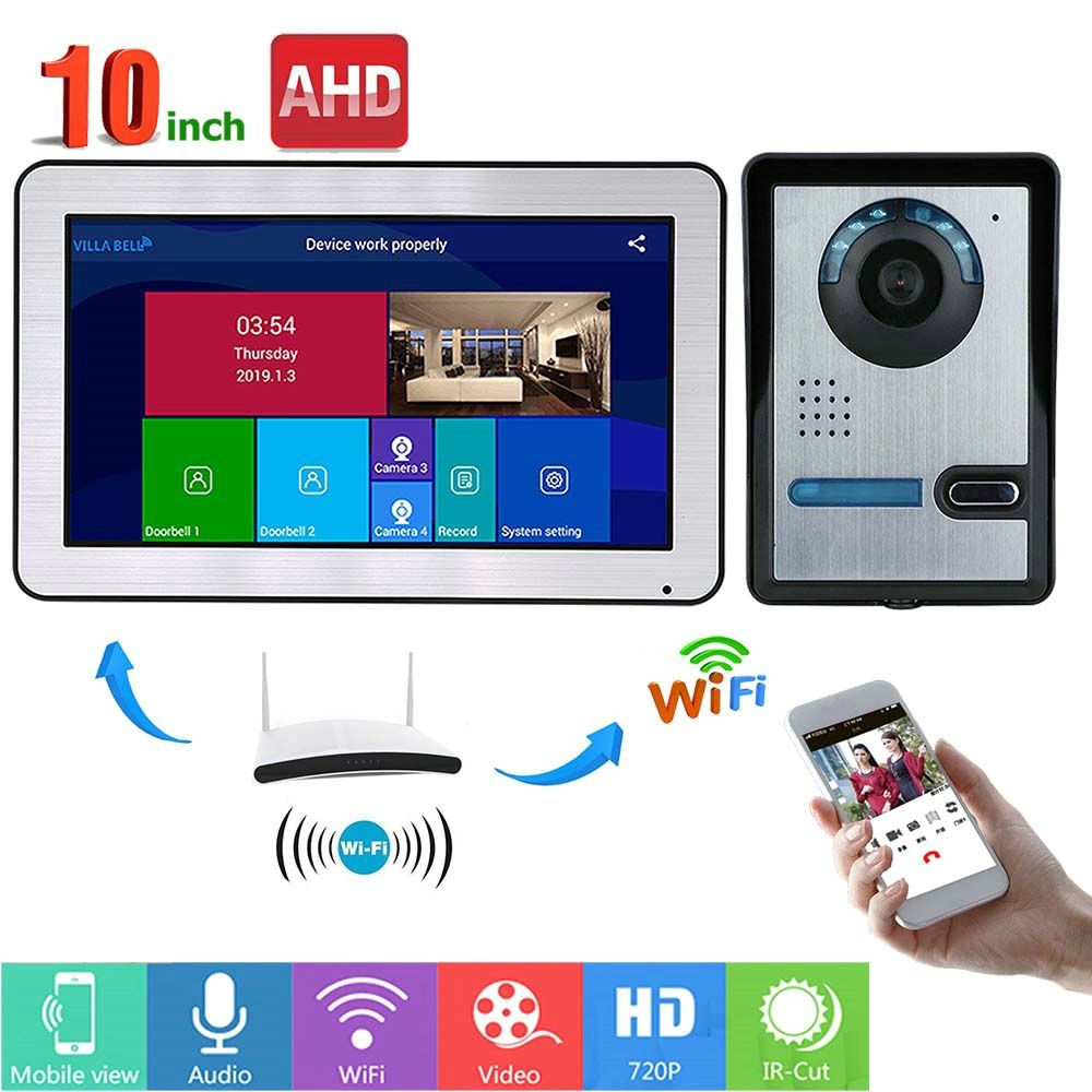 ENNIO-10-Inch-Wired-Wifi-Video-Door-Phone-Doorbell-Intercom-Entry-System-with-IR-CUT-AHD-720P-Wired--1615995